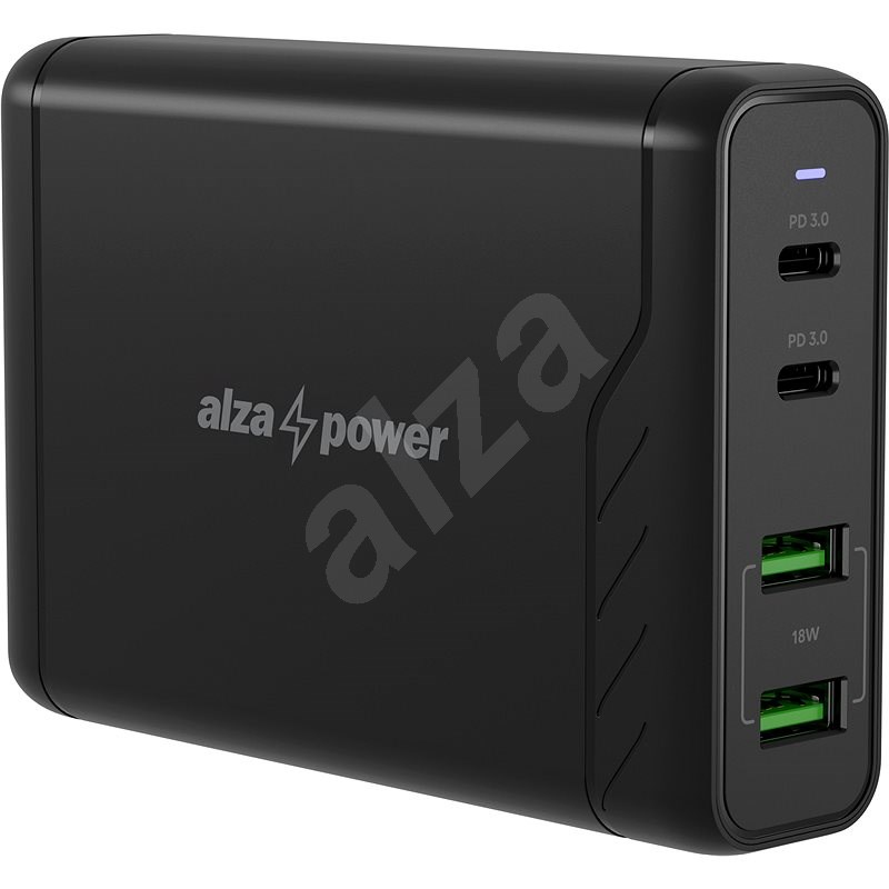 AlzaPower M300 Multi Charge Power Delivery 100 W fekete - Hálózati adapter