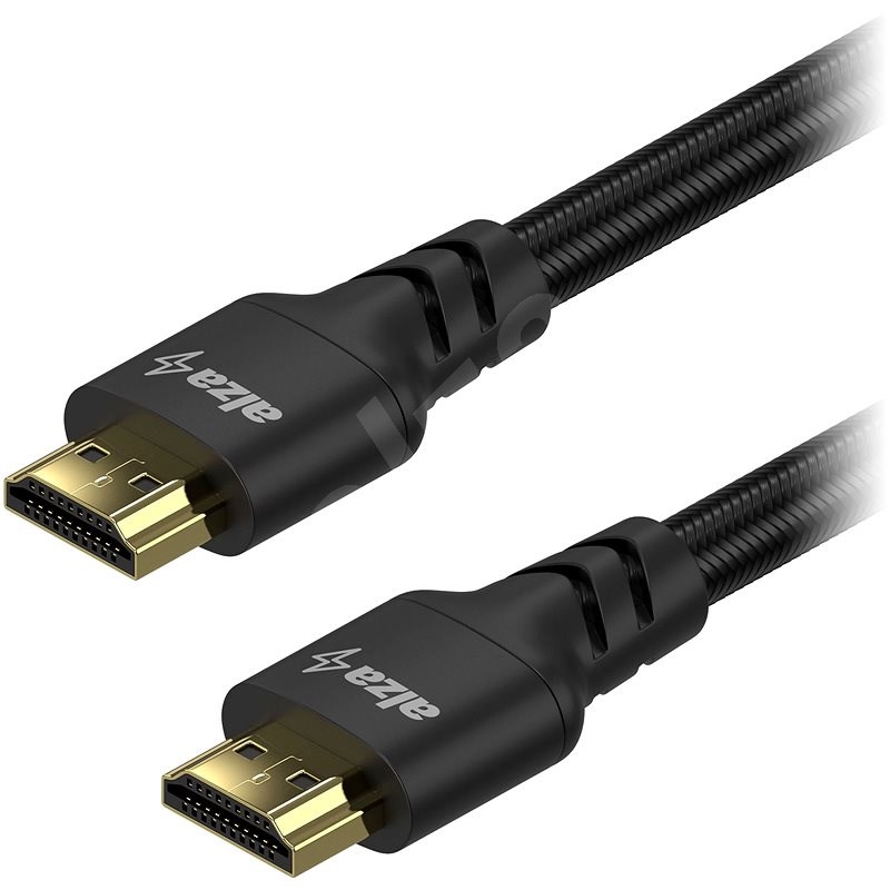 AlzaPower AluCore HDMI 1.4 High Speed 4K 1m fekete - Videokábel