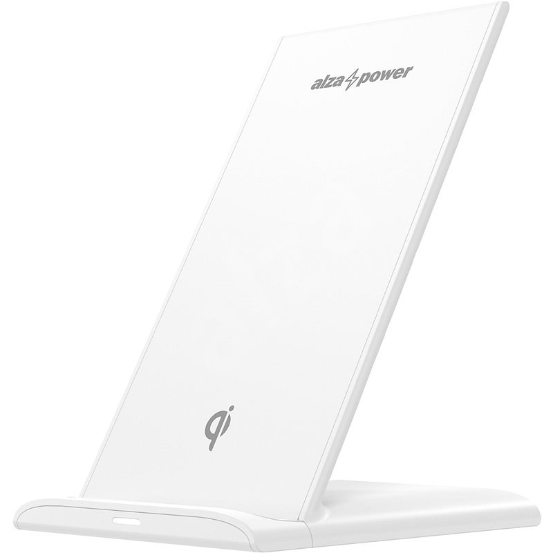 AlzaPower WF220 Wireless Fast Charger fehér - Vezeték nélküli töltő