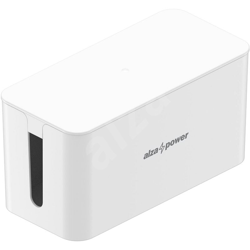AlzaPower Cable Box Basic Small fehér - Kábelrendező