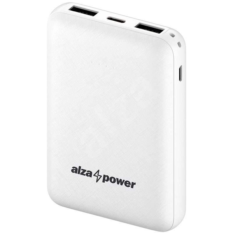 AlzaPower Onyx 10000mAh USB-C, fehér - Powerbank