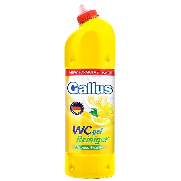 GALLUS WC-tisztító - citrom 1250 ml - WC gél