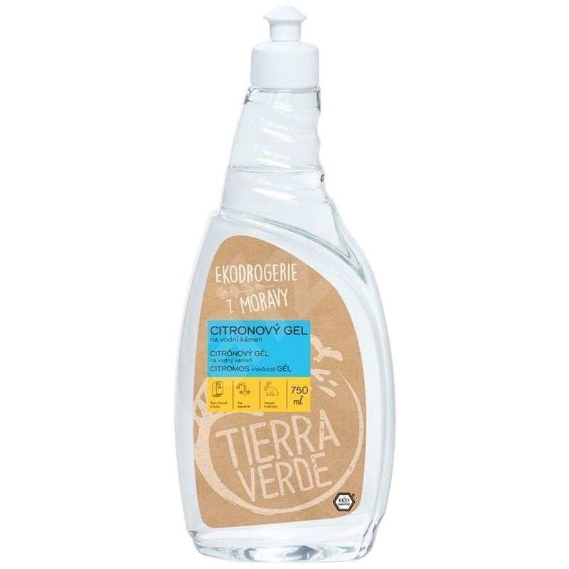 TIERRA VERDE citromos vízkőoldó gél 750 ml - Környezetbarát tisztítószer