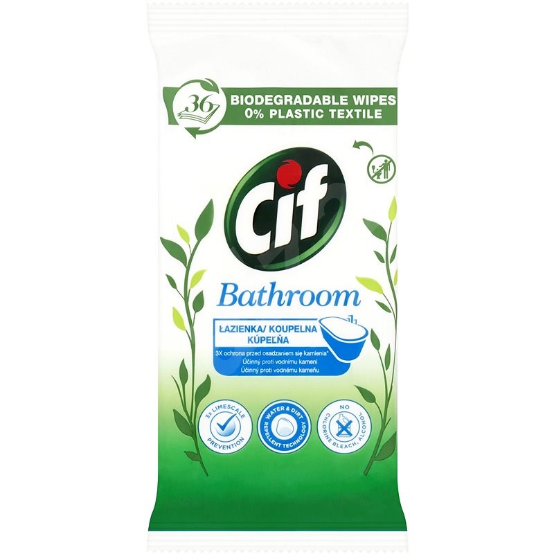CIF Nature fürdőszoba 36 db - Tisztítókendő