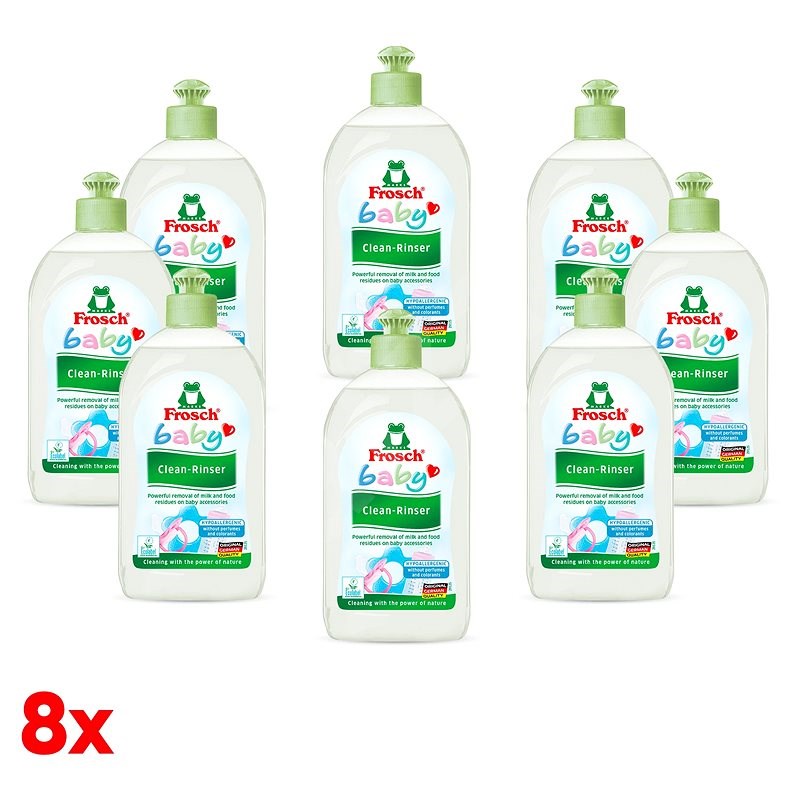 FROSCH tisztítószer gyermek kellékekre 8 × 500 ml - Környezetbarát tisztítószer