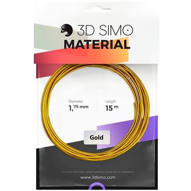 3DSimo filament REAL GOLD - arany 15m - 3D nyomtatószál