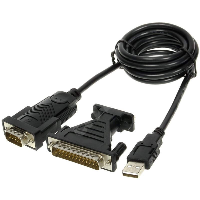 PremiumCord USB 2.0 -&gt; RS 232 konverter és kábel - Átalakító