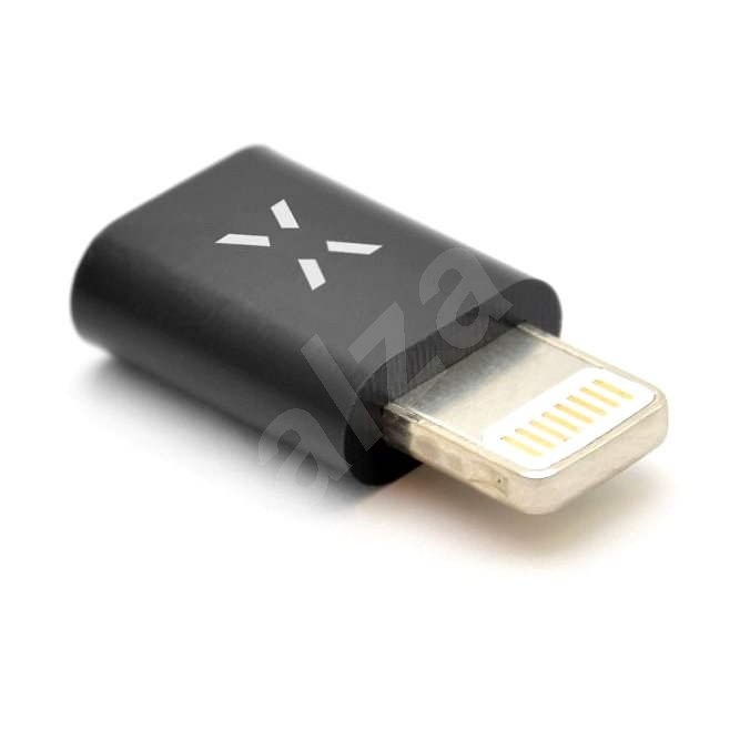 FIXED mikro USB Lightning fekete - Átalakító