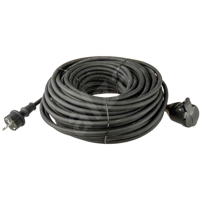 Emos hosszabbító kábel 30m 3x1.5mm, fekete gumi - Hosszabbító kábel