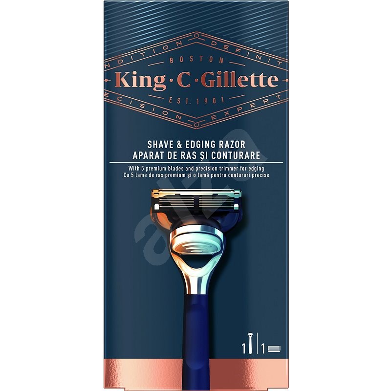 KING C. GILLETTE Shave & Edging + 1 db fej - Borotva