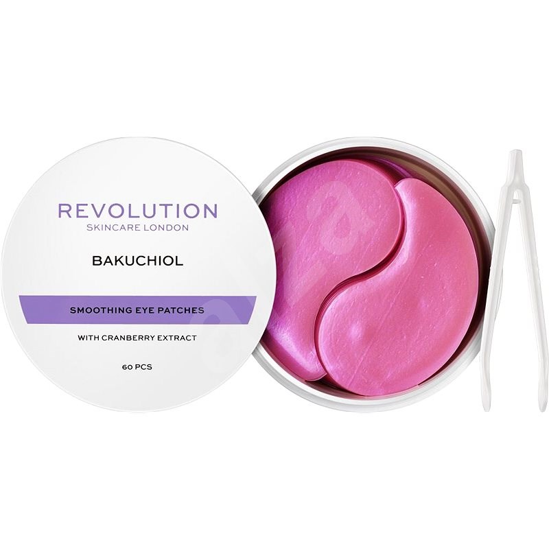 REVOLUTION SKINCARE Pearlescent Purple Bakuchiol Smoothing Undereye Patches 60 db - Arcpakolás