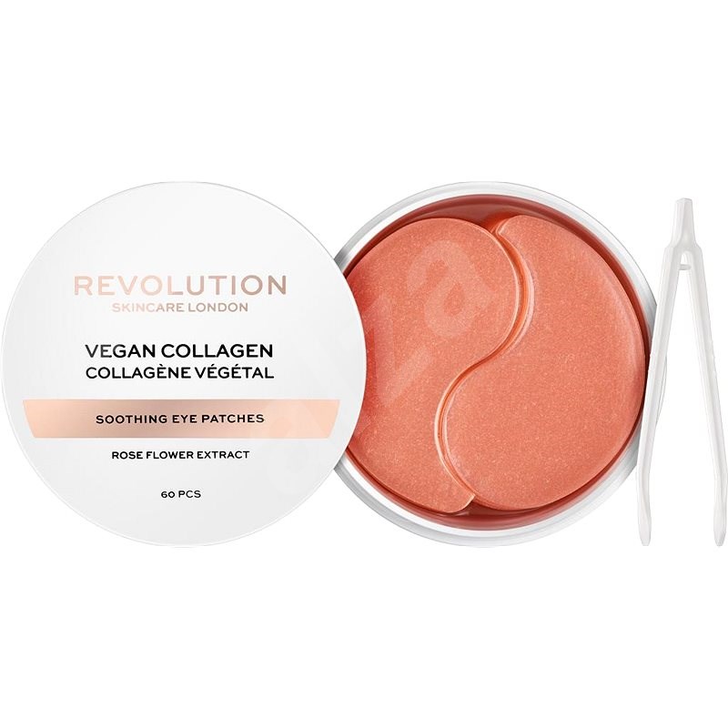 REVOLUTION SKINCARE Rose Gold Vegan Collagen Soothing Undereye Patches 60 darab - Arcpakolás