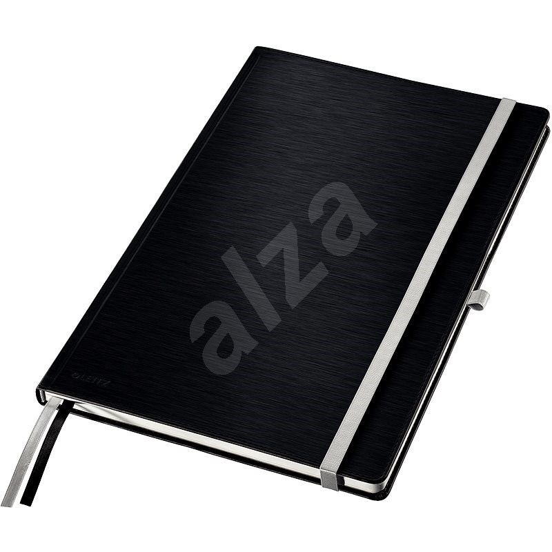 LEITZ Style A4, 80 lap, bélelt, kemény borító, fekete - Jegyzettömb