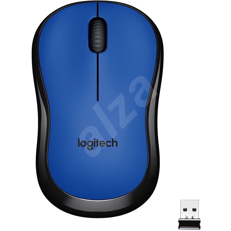 Logitech M220 Silent Wireless Mouse kék - Egér