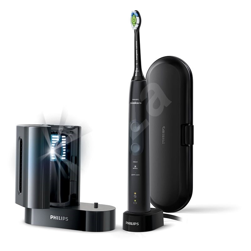 Philips Sonicare ProtectiveClean Gum Health Black HX6850/57 UV-fertőtlenítővel - Elektromos fogkefe
