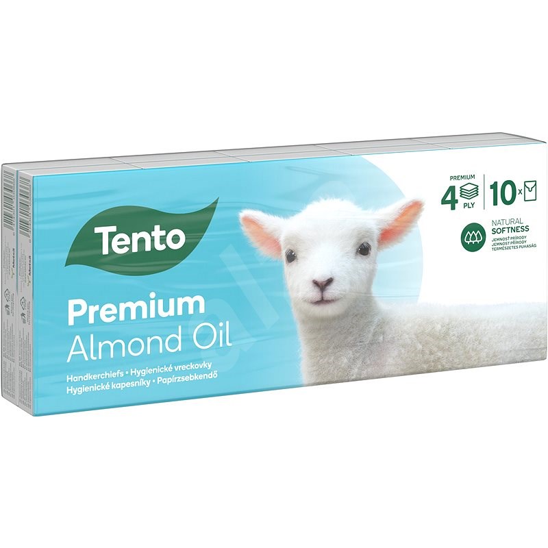 TENTO Premium Almond 10× 10 db - Papírzsebkendő
