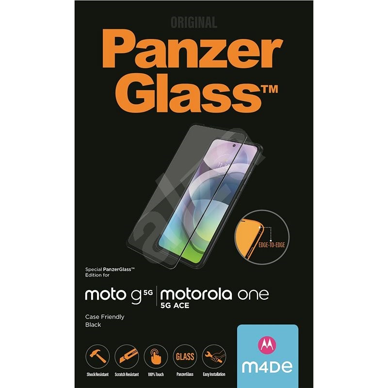 PanzerGlass Edge-to-Edge Motorola Moto G 5G/One 5G Ace készülékre, fekete - Üvegfólia