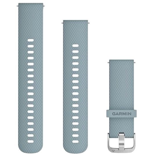 Garmin Quick Release 20 szilikon seafoam navy (ezüst csat) - Szíj