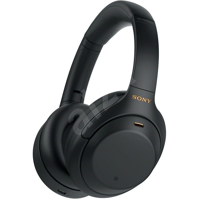 Sony Hi-Res WH-1000XM4, fekete, 2020-as modell - Vezeték nélküli fül-/fejhallgató