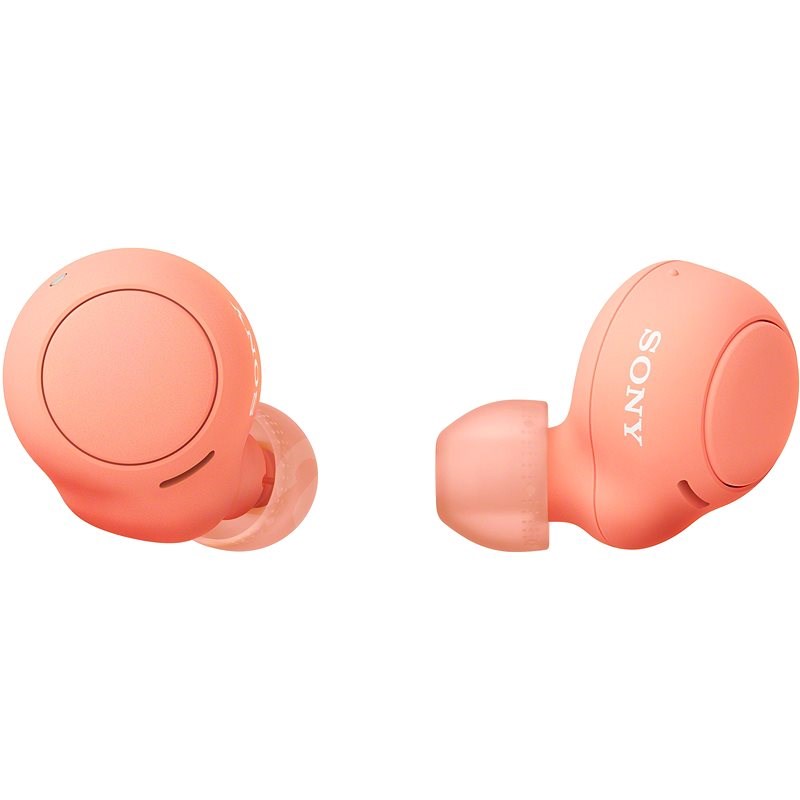 Sony True Wireless WF-C500, narancssárga-piros - Vezeték nélküli fül-/fejhallgató