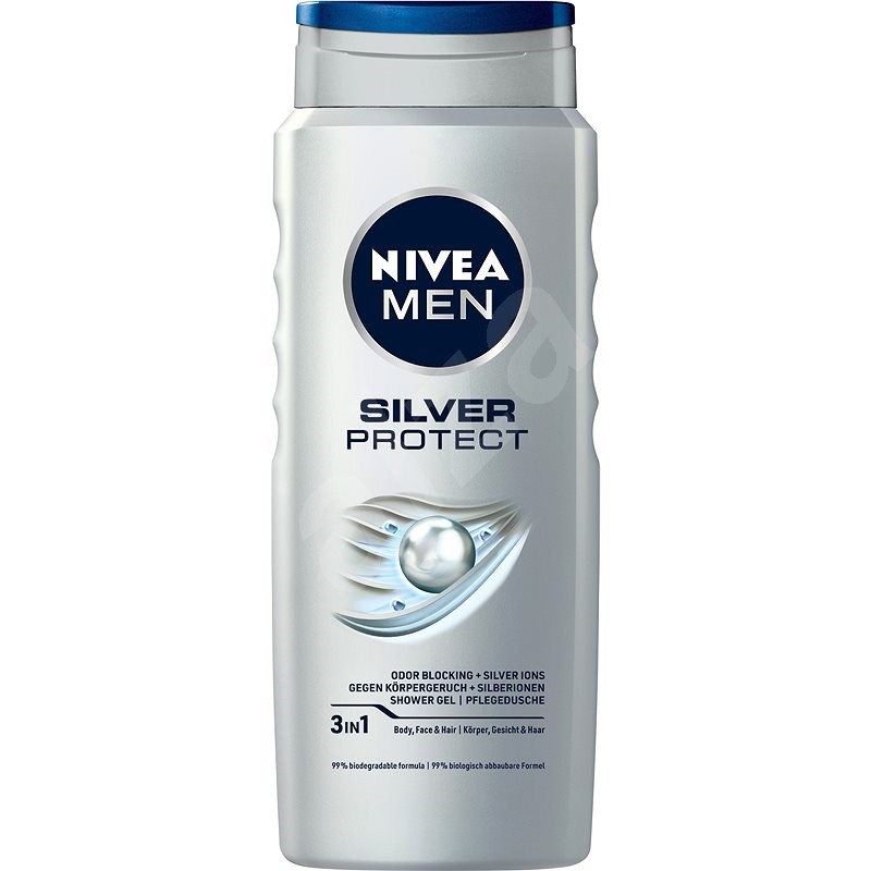 NIVEA MEN Silver Protect Shower Gel 500 ml - Tusfürdő