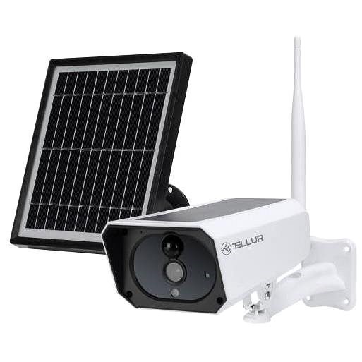 Tellur WiFi Smart napelemes kamera 1080P, IP65, PIR, kültéri, fehér - IP kamera