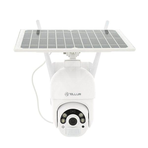 Tellur WiFi Smart napelemes kamera FullHD 1080P, P&T, IP65, PIR, kültéri, fehér - IP kamera