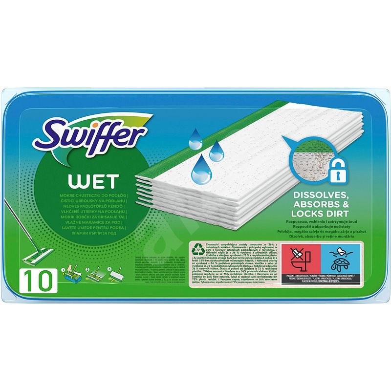 SWIFFER Sweeper Tisztítókendő 10 db - Felmosó fej