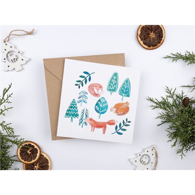 Be Nice karácsonyi üdvözlőlap - Gyerekek - Ajándék kísérő kártya