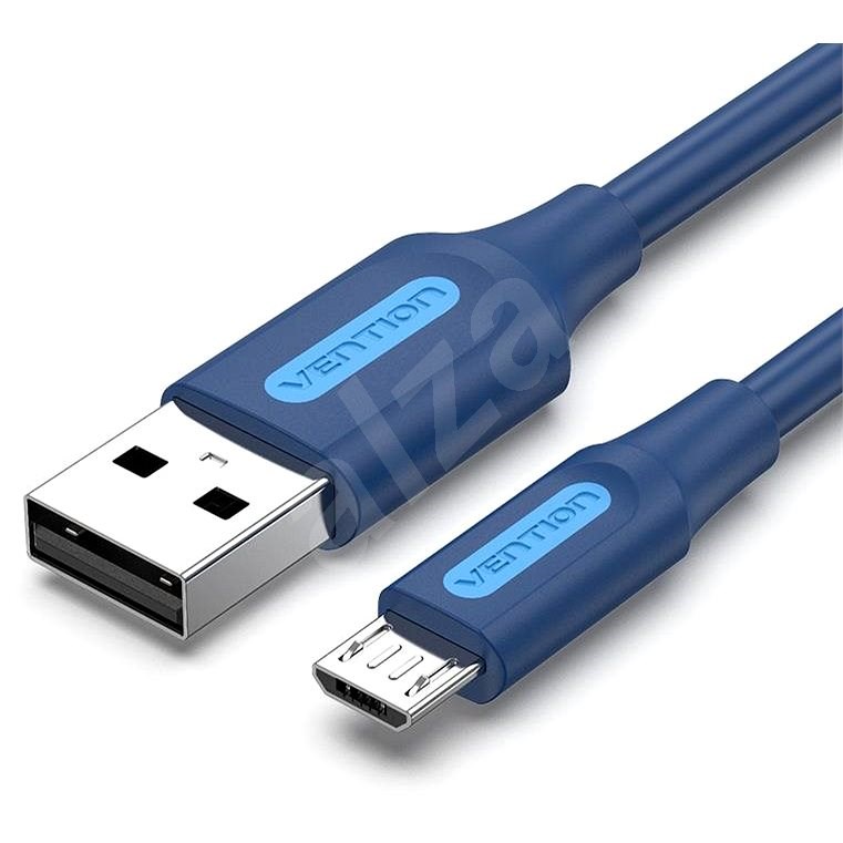 Vention USB 2.0 to Micro USB 2A Cable 1,5 m Deep Blue - Adatkábel