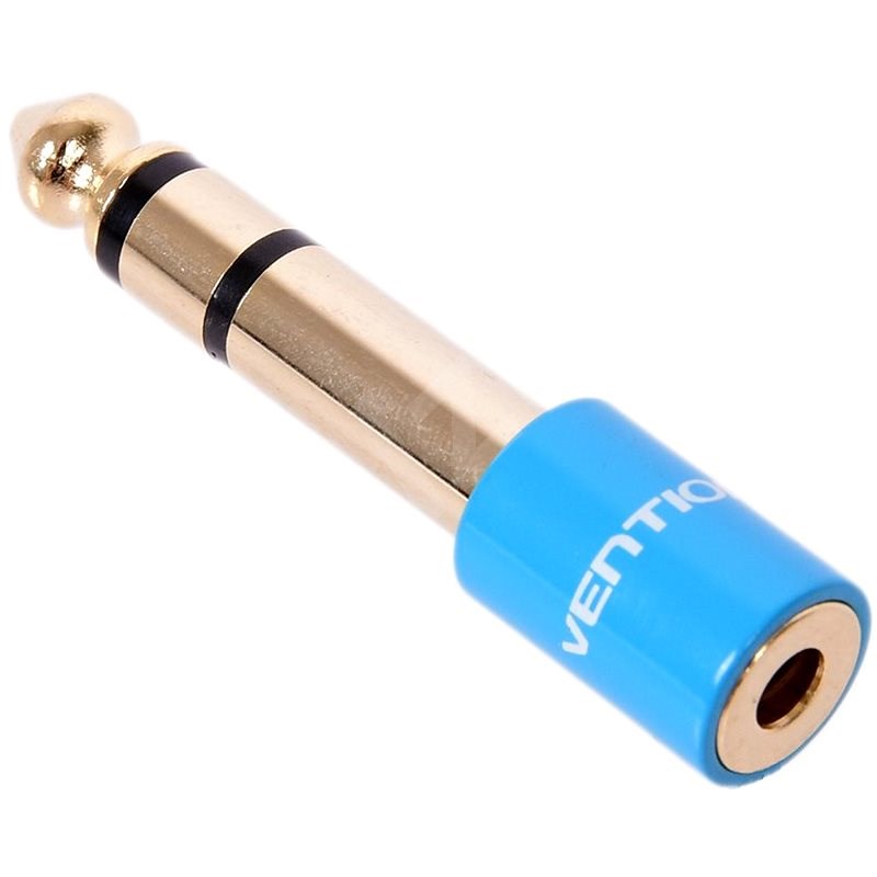 Vention 6,3mm Jack Male to 3,5mm Female Audio Adapter - kék - Átalakító