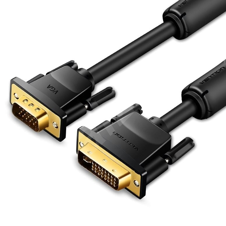 Vention DVI (24+5) to VGA Cable 3M Black - Videokábel
