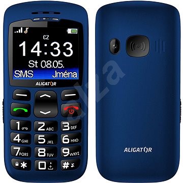 Aligator A670 Senior Blue - Mobiltelefon