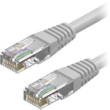 AlzaPower Patch CAT6 UTP 15m szürke - Hálózati kábel