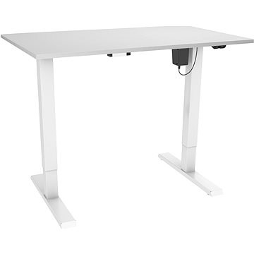 AlzaErgo Table ET2.1 fehér + lap TTE-12 120x80 cm fehér laminált - Állítható magasságú asztal