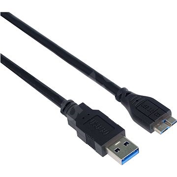 PremiumCord USB 3.0 interfész A(M)-mikro USB B(M) fekete 2 m - Adatkábel