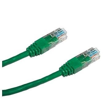 Datacom CAT6, UTP, 0,25 m zöld - Hálózati kábel