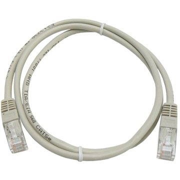 Adatátviteli hálózati kábel CAT5E UTP 1m szürke - Hálózati kábel