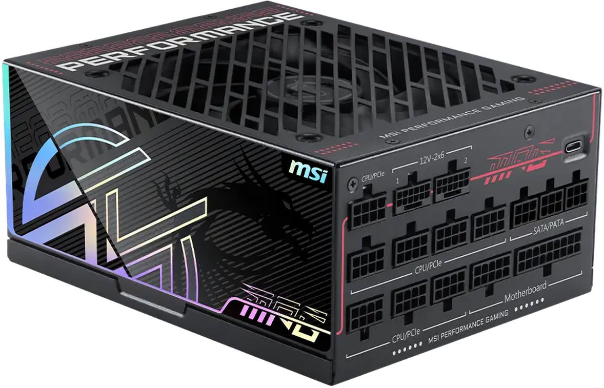 MSI MPG Ai1600TS PCIE5 1600W 80+ Titanium ATX 3.1