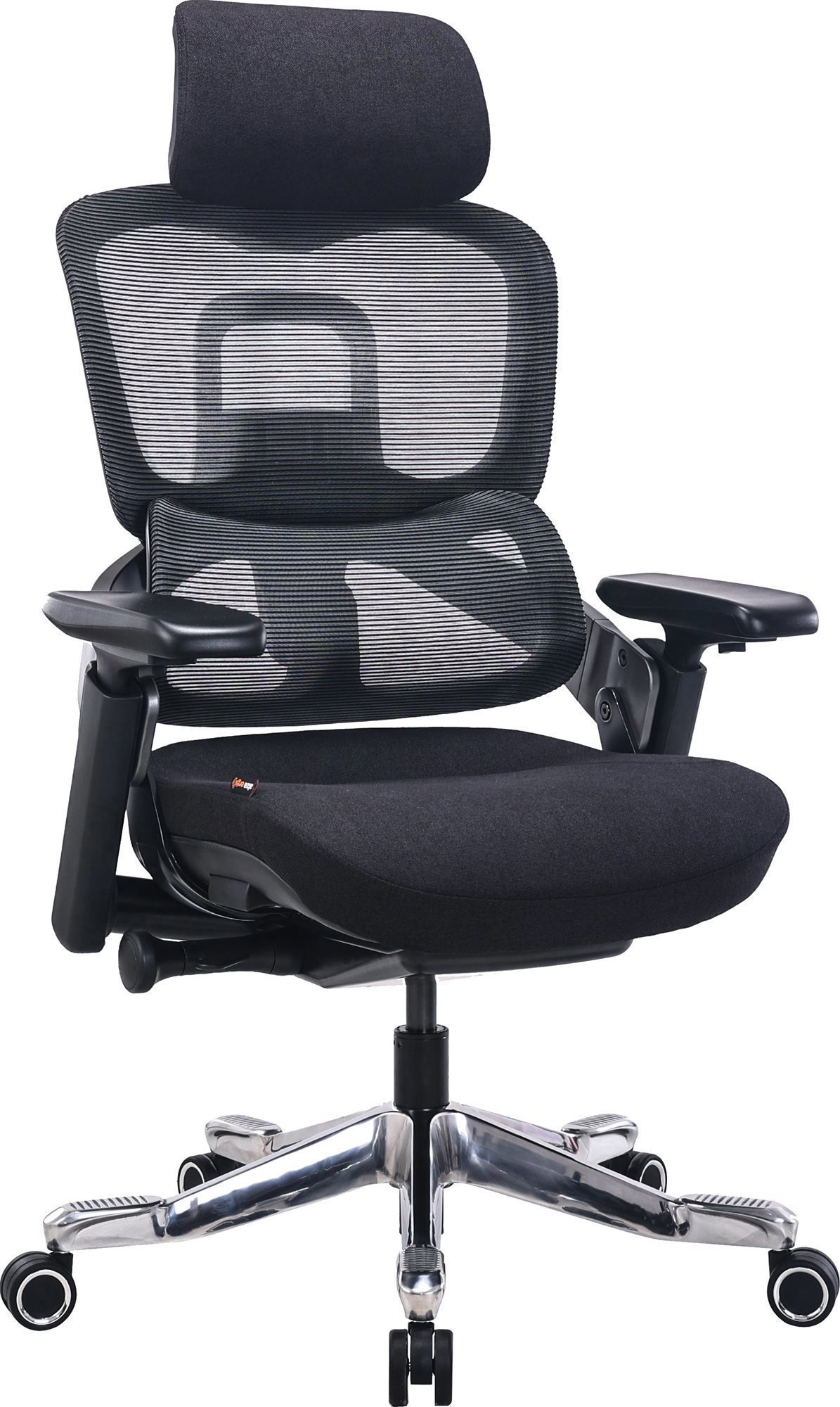 AlzaErgo Chair Abyss 2 Fabric, fekete
