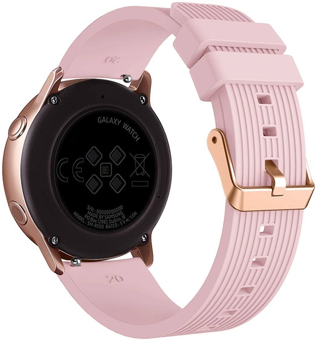 Eternico Essential Vertical Grain Rose Gold Buckle universal Quick Release 20mm - rose