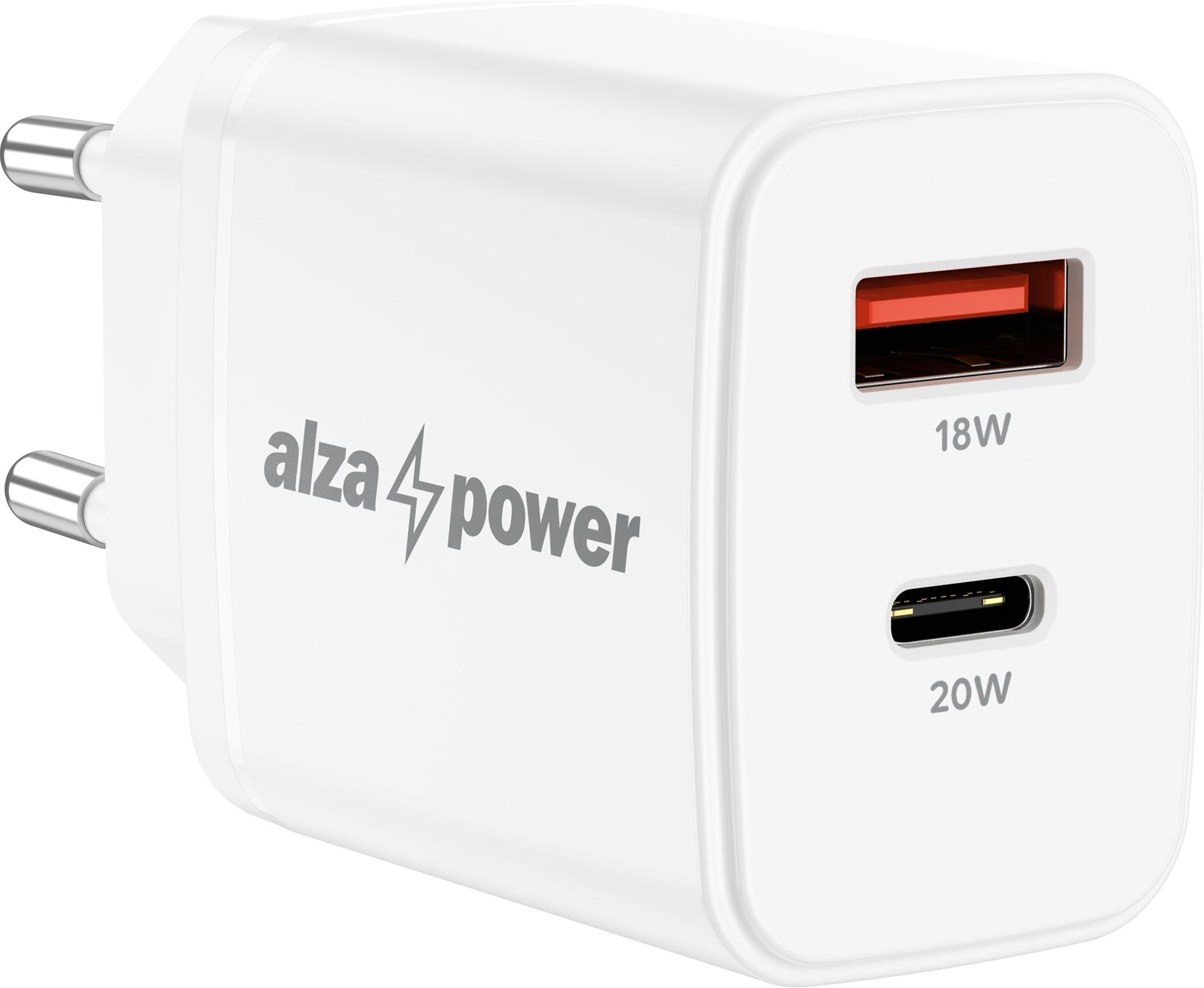 AlzaPower Compact A530 20W töltőfej, Fehér