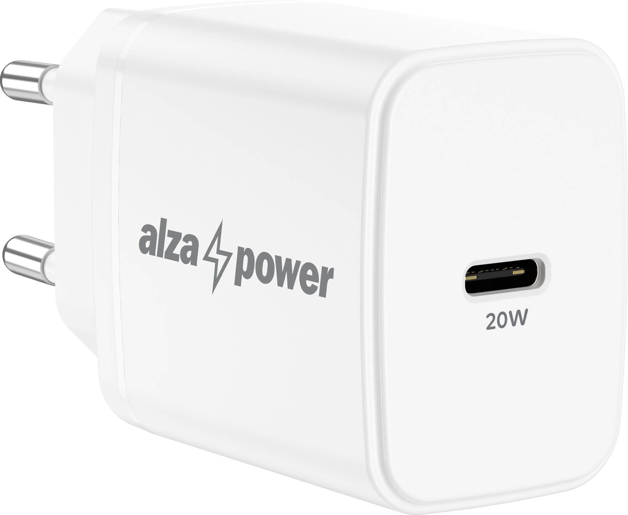 AlzaPower Compact A520 20W töltőfej Fehér