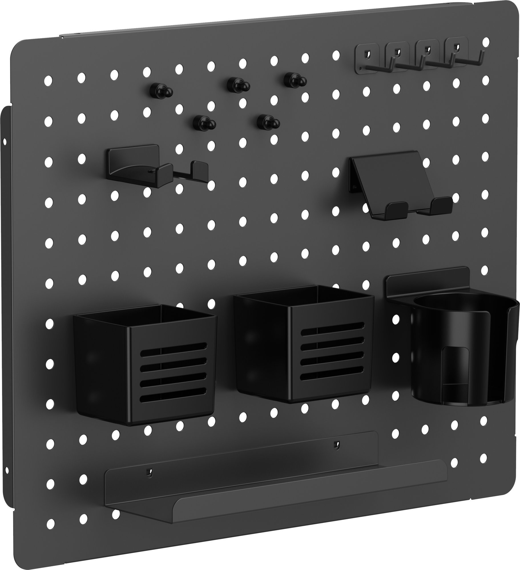 AlzaErgo Pegboard WL30 Wall - fekete