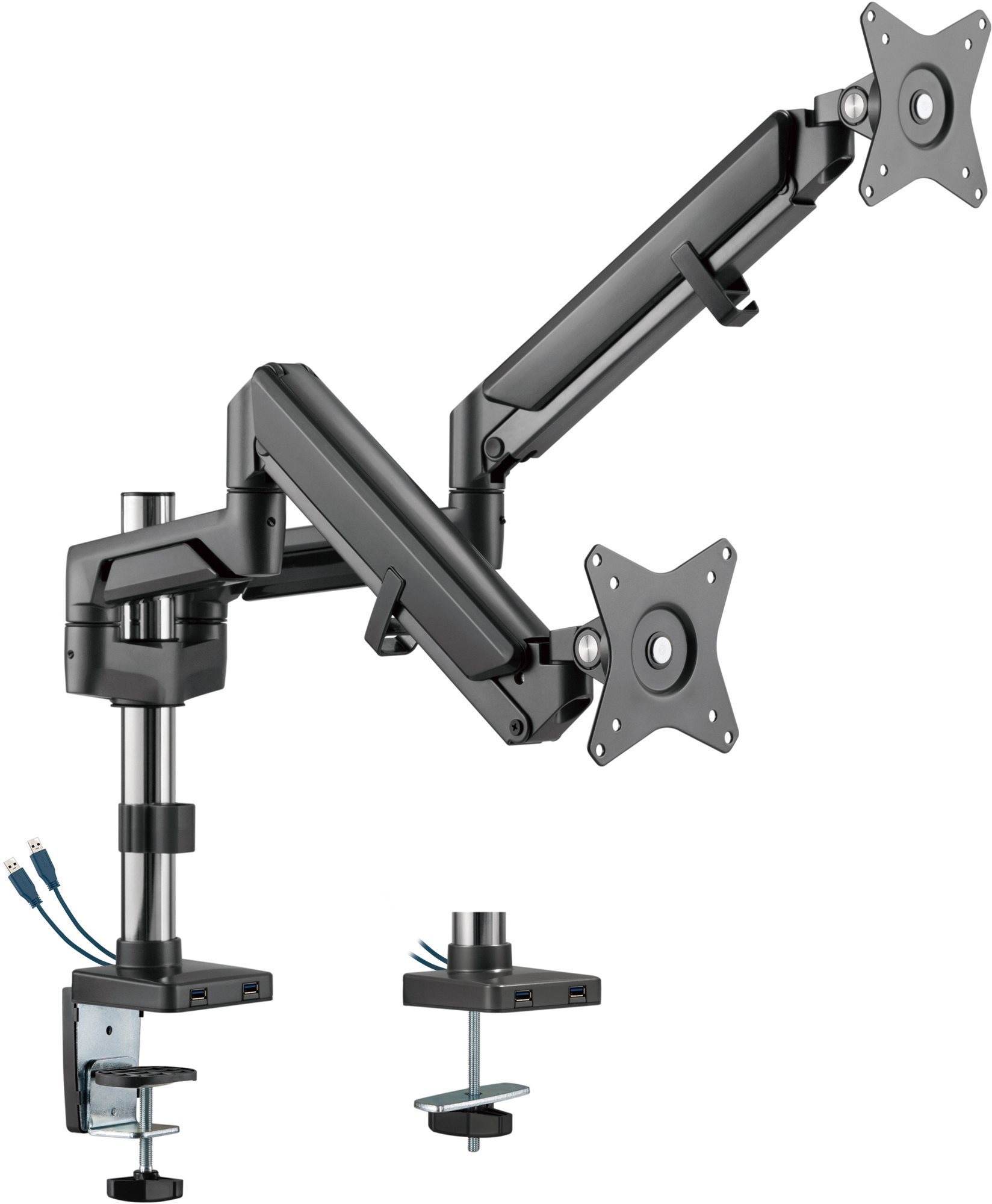 AlzaErgo Arm D125B Premium USB - asztrofekete