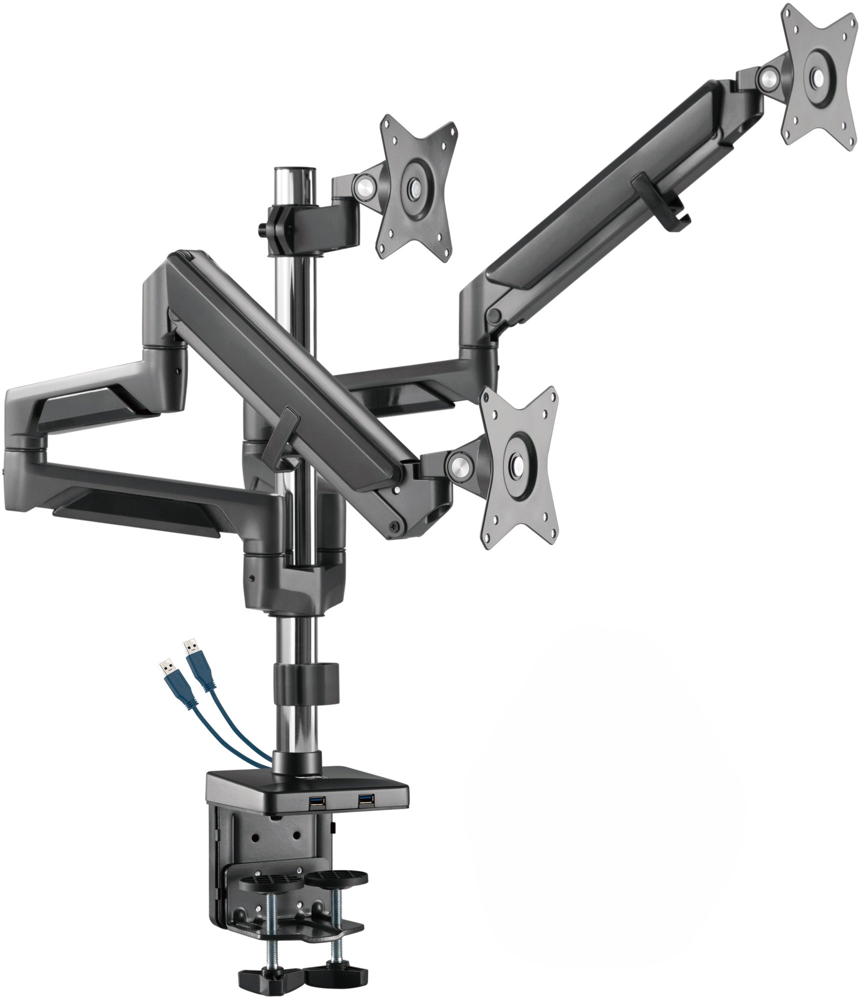 AlzaErgo Arm T130B Premium USB - asztrofekete