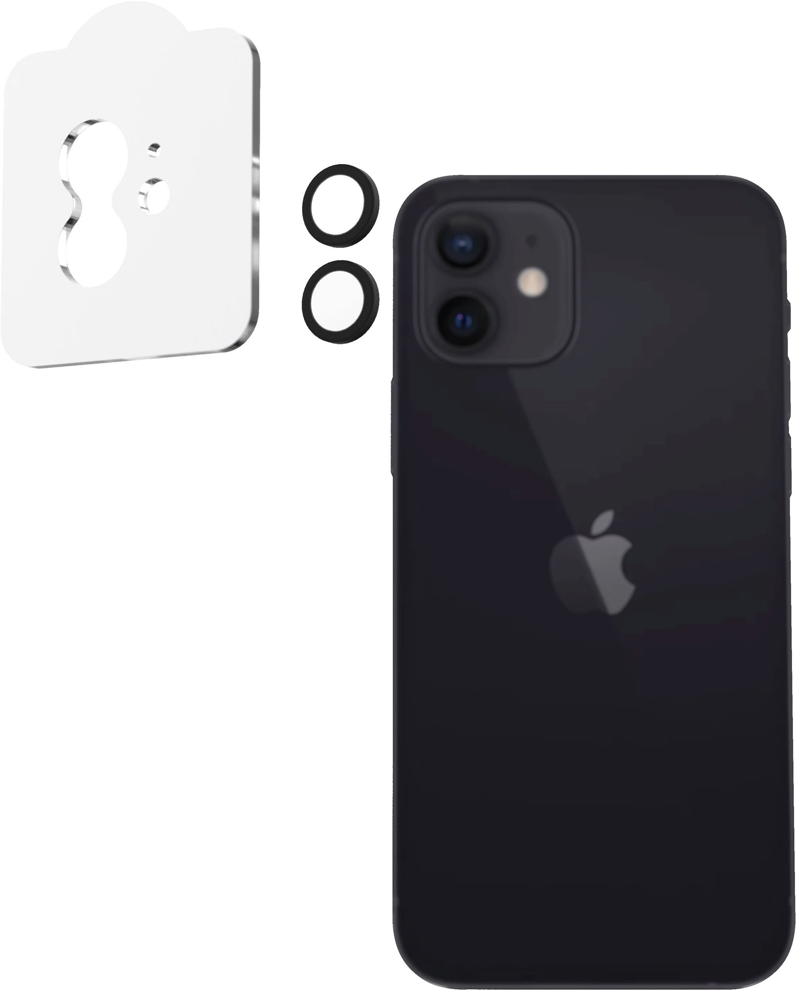 AlzaGuard Elite Lens Protector iPhone 11 / 12 / 12 Mini - fekete
