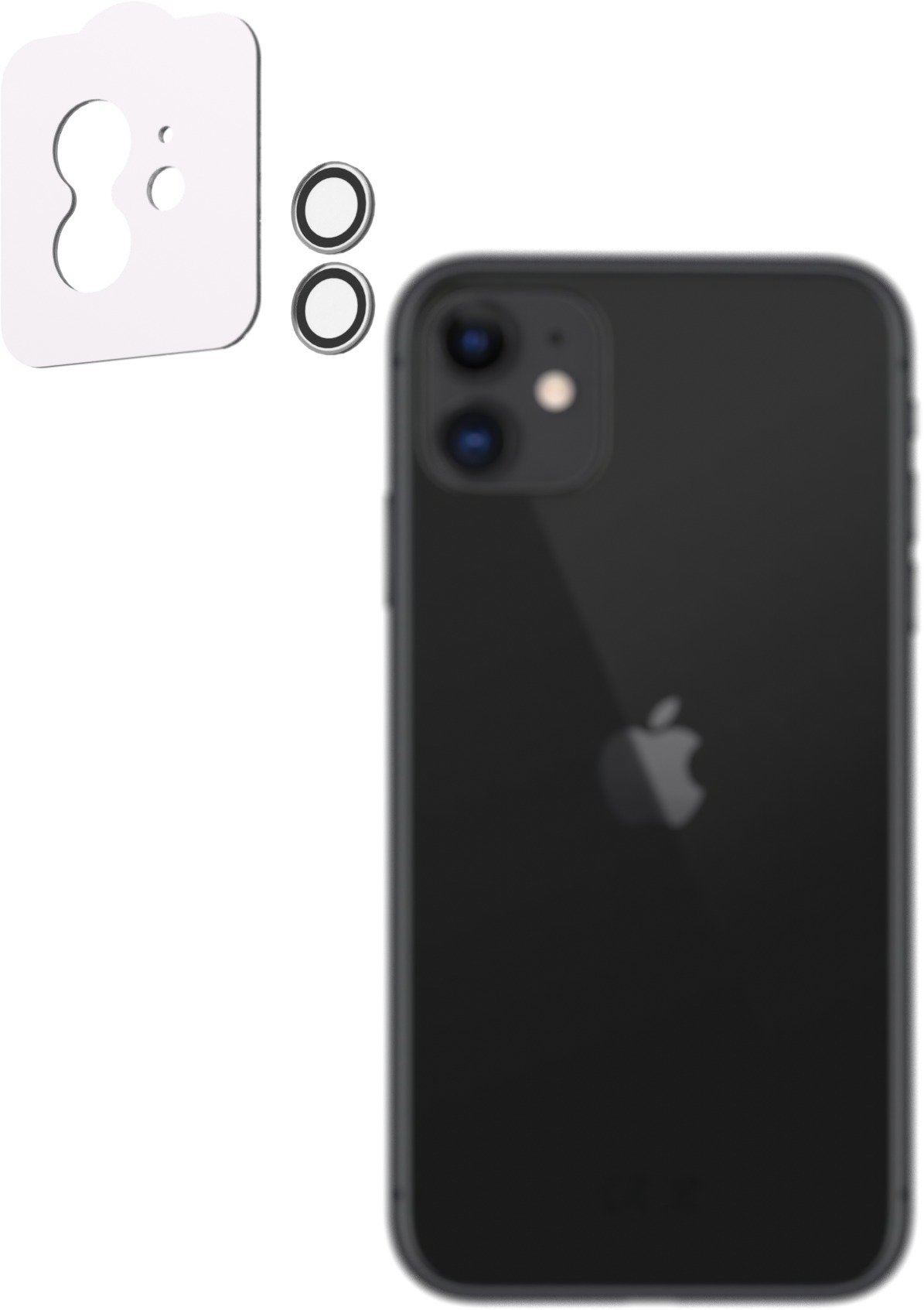 AlzaGuard Elite Lens Protector iPhone 11 kamera védő fólia - átlátszó + felhelyező keret