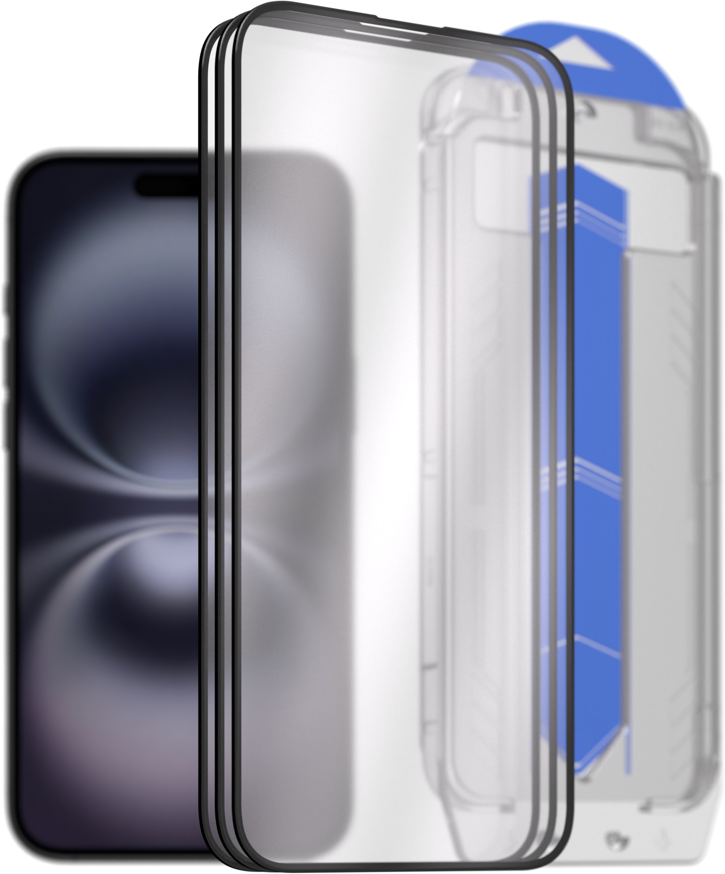 AlzaGuard Glass EasyFit DustFree iPhone 16 Plus 2.5D üvegfólia