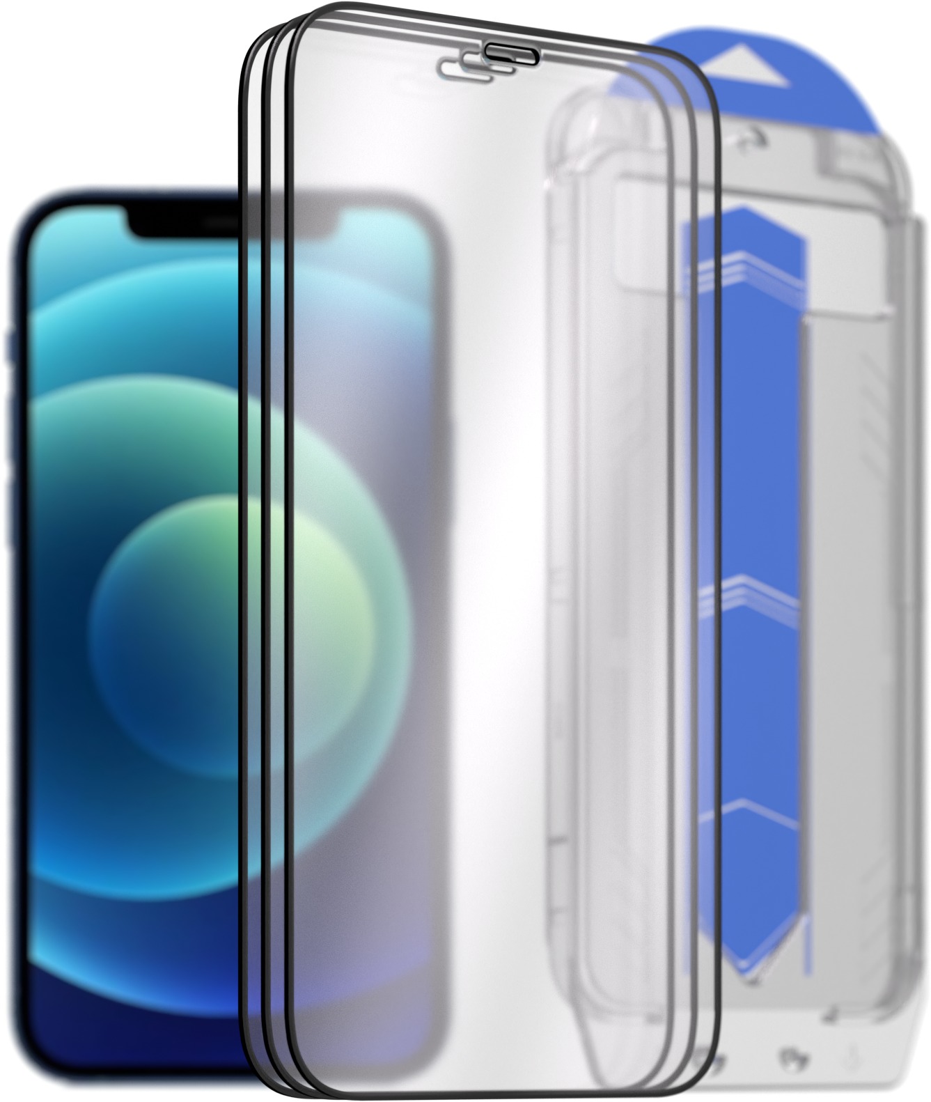 AlzaGuard Glass EasyFit DustFre iPhone 12 / 12 Pro 2.5D üvegfólia
